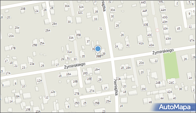 Kobyłka, Żymirskiego Franciszka, gen., 39B, mapa Kobyłka