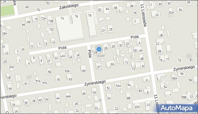 Kobyłka, Żymirskiego Franciszka, gen., 67A, mapa Kobyłka
