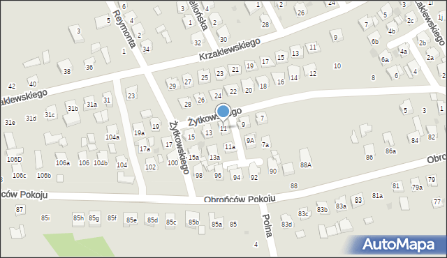 Kolbuszowa, Żytkowskiego, prof., 11, mapa Kolbuszowa