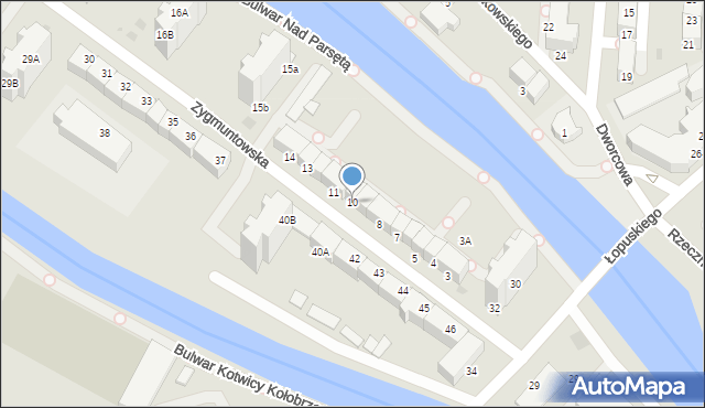 Kołobrzeg, Zygmuntowska, 10, mapa Kołobrzegu
