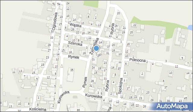 Końskowola, Żyrzyńska, 2, mapa Końskowola