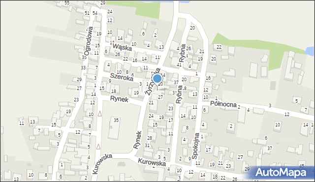 Końskowola, Żyrzyńska, 6, mapa Końskowola