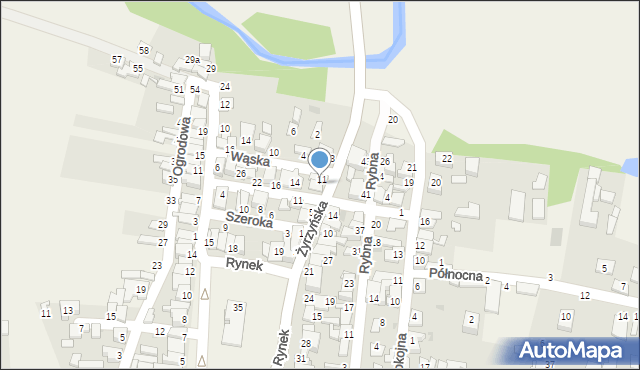 Końskowola, Żyrzyńska, 9, mapa Końskowola