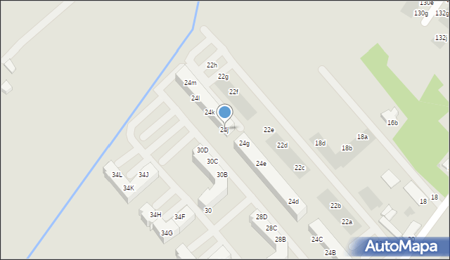 Koszalin, Żytnia, 24j, mapa Koszalina