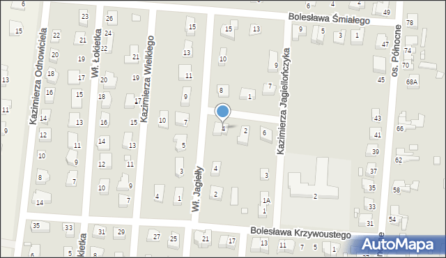 Krosno Odrzańskie, Zygmunta Starego, 4, mapa Krosno Odrzańskie