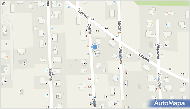 Kruszyn Krajeński, Żytnia, 3, mapa Kruszyn Krajeński