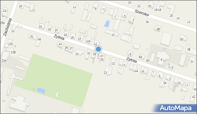 Ksawerów, Żytnia, 27, mapa Ksawerów