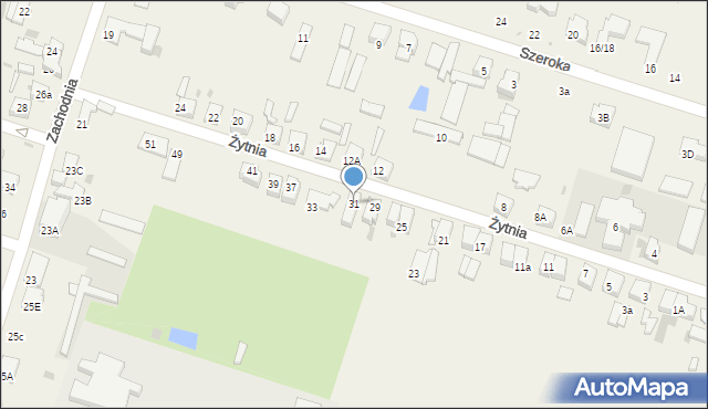 Ksawerów, Żytnia, 31, mapa Ksawerów