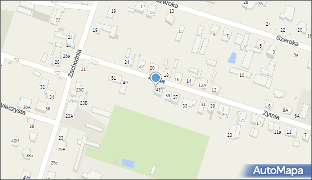 Ksawerów, Żytnia, 41/43, mapa Ksawerów