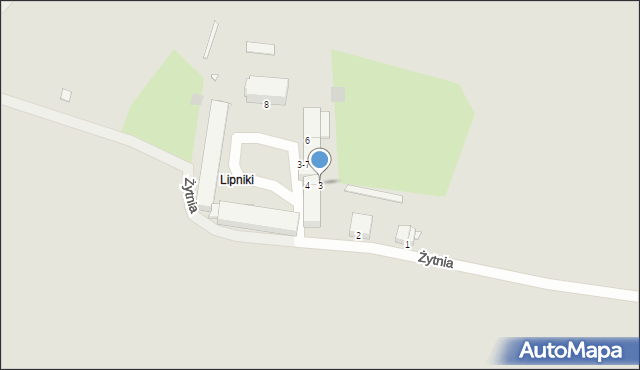 Legnica, Żytnia, 3, mapa Legnicy