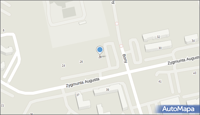 Lublin, Zygmunta Augusta, 28, mapa Lublina