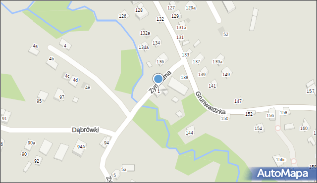 Nowy Sącz, Zyndrama, 1, mapa Nowego Sącza