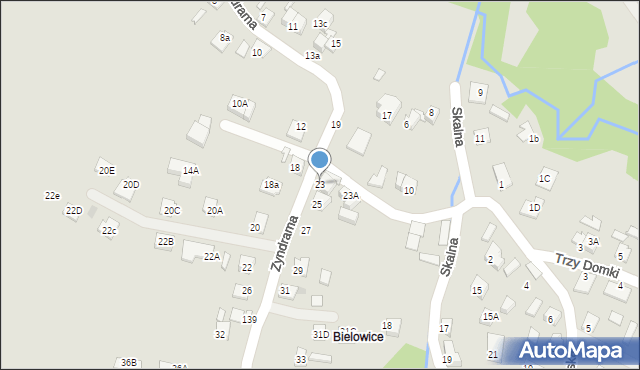 Nowy Sącz, Zyndrama, 23, mapa Nowego Sącza