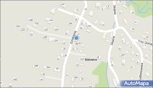 Nowy Sącz, Zyndrama, 29, mapa Nowego Sącza