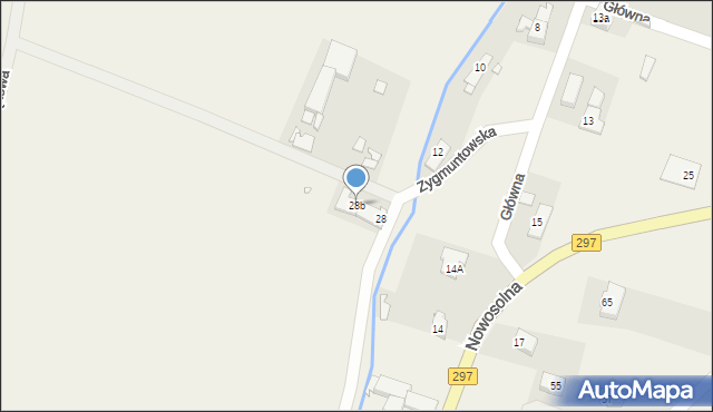 Podbrzezie Dolne, Zygmuntowska, 28b, mapa Podbrzezie Dolne