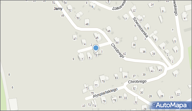 Przemyśl, Zygmuntowska, 3, mapa Przemyśla