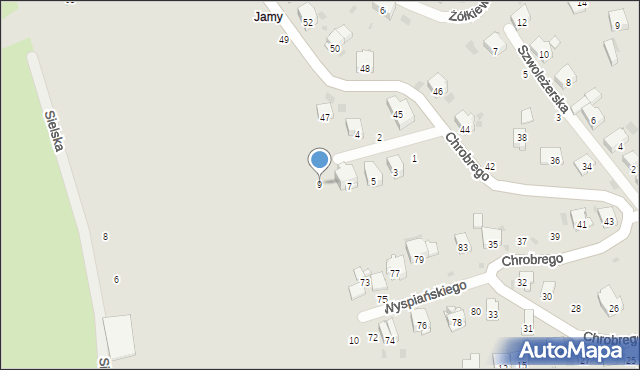 Przemyśl, Zygmuntowska, 9, mapa Przemyśla