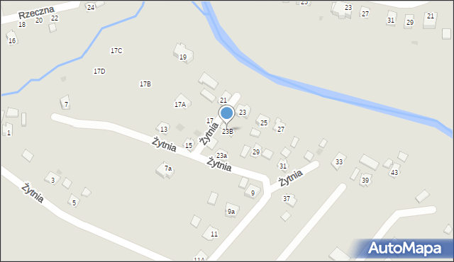 Przeworsk, Żytnia, 23B, mapa Przeworsk