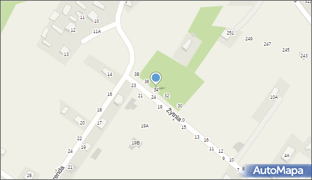 Pysznica, Żytnia, 34, mapa Pysznica