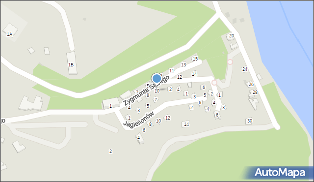 Różan, Zygmunta Starego, 10, mapa Różan