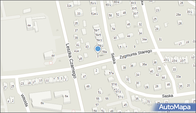 Rzeszów, Zygmunta I Starego, 1, mapa Rzeszów