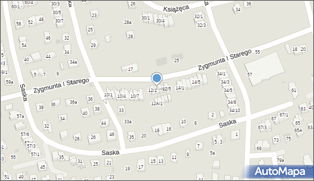 Rzeszów, Zygmunta I Starego, 12/2, mapa Rzeszów