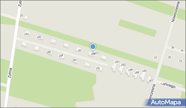 Serock, Żytnia, 16K, mapa Serock