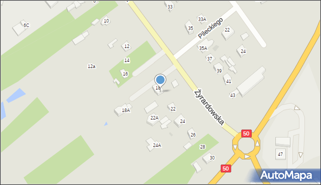 Sochaczew, Żyrardowska, 20, mapa Sochaczew