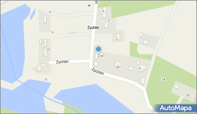 Straszowice, Żychlin, 1, mapa Straszowice