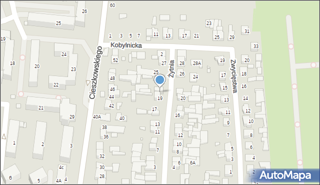 Swarzędz, Żytnia, 21, mapa Swarzędz