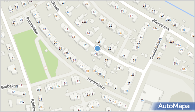 Szczecin, Zyndrama z Maszkowic, 23, mapa Szczecina