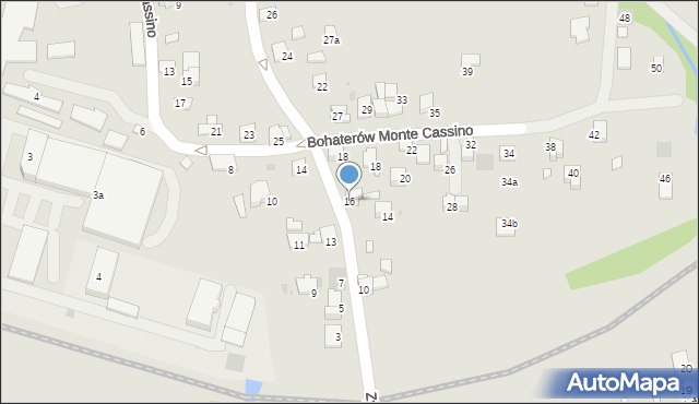 Wadowice, Zygmunta I Starego, 16, mapa Wadowice