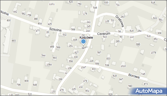 Wieprz, Żywiecka, 647, mapa Wieprz