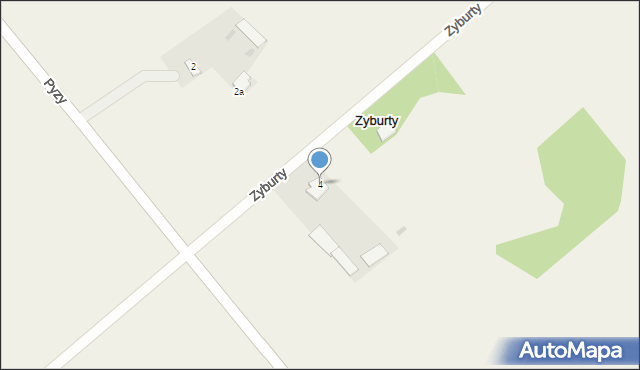 Zyburty, Zyburty, 4, mapa Zyburty