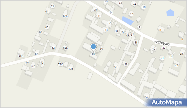 Żychlewo, Żychlewo, 61, mapa Żychlewo