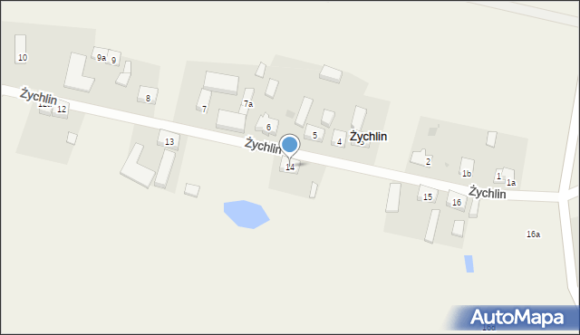 Żychlin, Żychlin, 14, mapa Żychlin