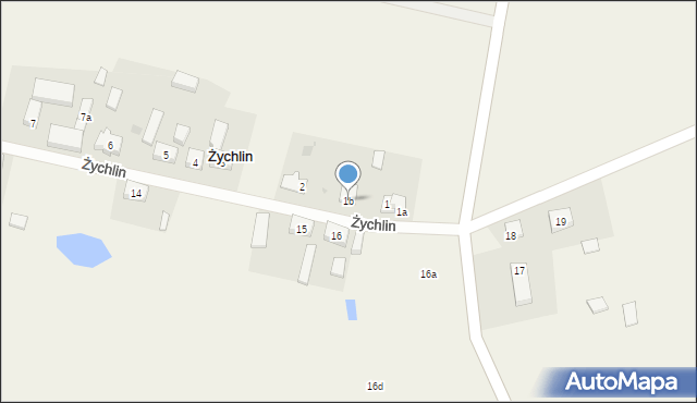 Żychlin, Żychlin, 1b, mapa Żychlin