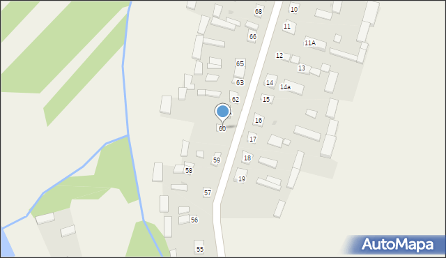 Zychorzyn, Zychorzyn, 60, mapa Zychorzyn