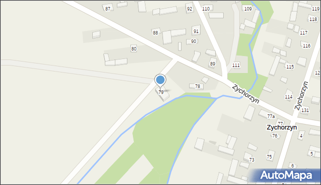 Zychorzyn, Zychorzyn, 79, mapa Zychorzyn