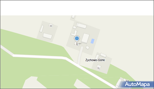 Żychowo, Żychowo, 32, mapa Żychowo