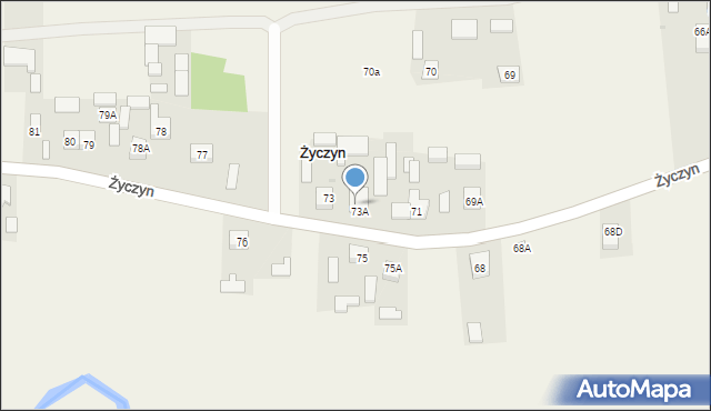 Życzyn, Życzyn, 74, mapa Życzyn