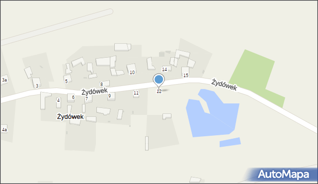 Żydówek, Żydówek, 12, mapa Żydówek