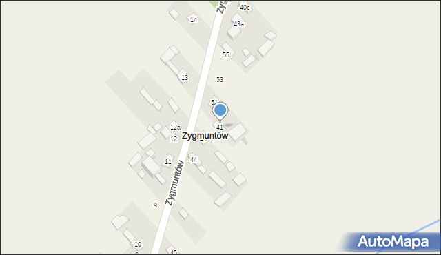 Zygmuntów, Zygmuntów, 41, mapa Zygmuntów