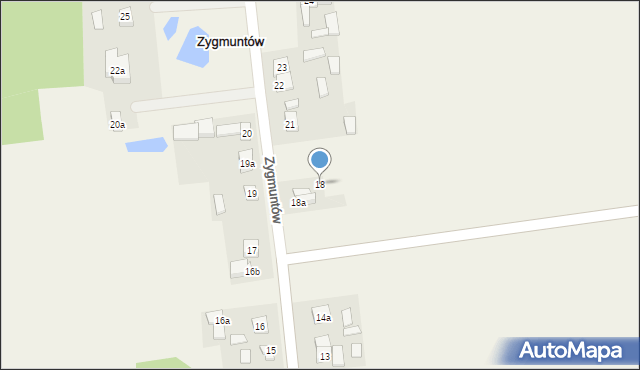 Zygmuntów, Zygmuntów, 18, mapa Zygmuntów