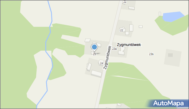 Zygmuntówek, Zygmuntówek, 23, mapa Zygmuntówek