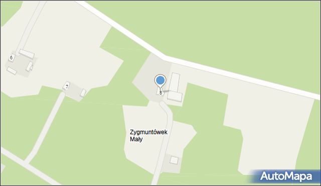 Zygmuntówek, Zygmuntówek, 8, mapa Zygmuntówek