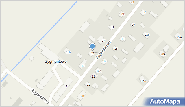 Zygmuntowo, Zygmuntowo, 15, mapa Zygmuntowo