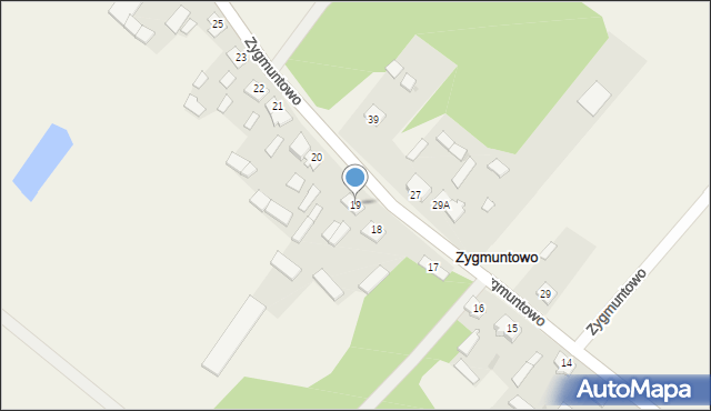 Zygmuntowo, Zygmuntowo, 19, mapa Zygmuntowo