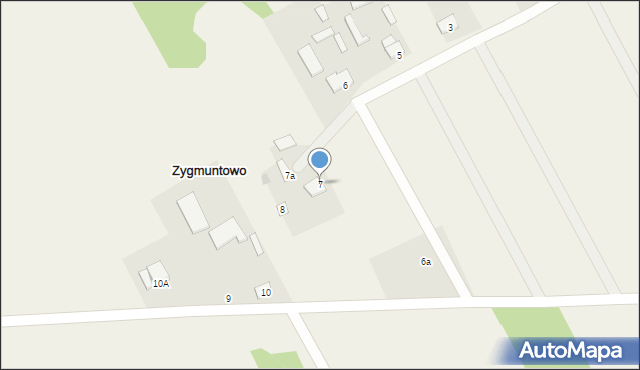 Zygmuntowo, Zygmuntowo, 7, mapa Zygmuntowo