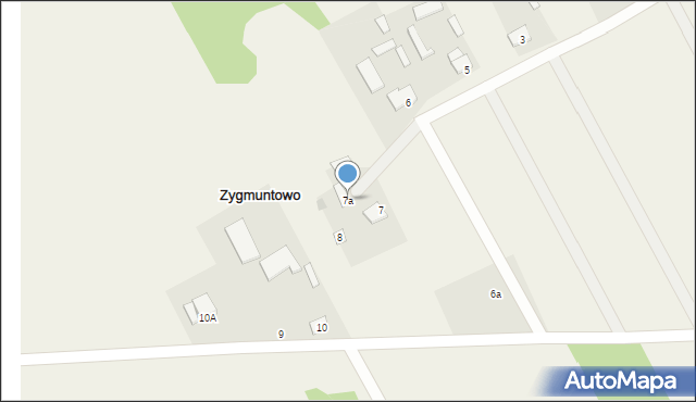 Zygmuntowo, Zygmuntowo, 7a, mapa Zygmuntowo